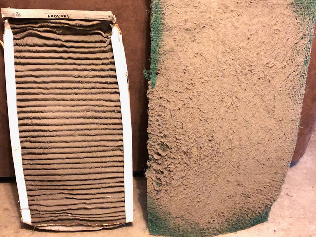 Some really dirty filters that need to be replaced