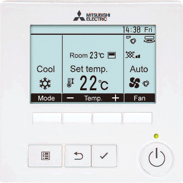 Mitsubishi Electric PAR-40MAA Controller style=