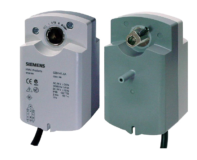 Siemens return air damper actuators for residential air conditioning